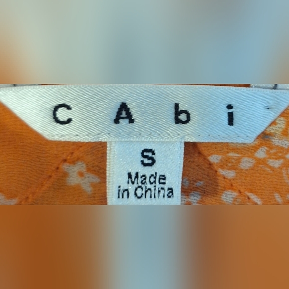 CAbi Orange Floral Tank Top - Picture 6 of 7